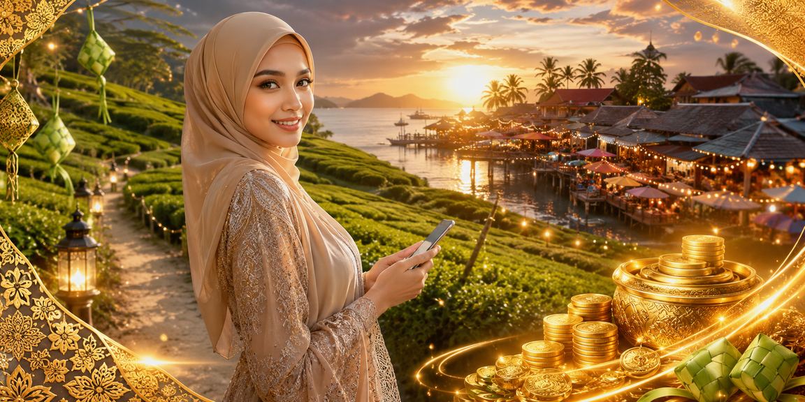 Paparan deposit dalam talian dengan latar budaya batik Malaysia untuk taruhan kriket